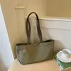 Bolsa de lona de grande capacidade para mulheres, nova bolsa tote casual de verão 2026 para aula e trabalho, bolsa de ombro elegante e versátil