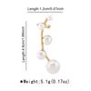 E13318 Aretes de Perlas Barrocas, Aretes de Alta Gama, Clips para Orejas, Ganchos para Orejas con Diseño de Nicho Único