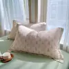 Fundas de almohada de hilo doble capa de algodón puro 2025 nuevas, un par de 48Cmx74Cm algodón fundas interiores para niños