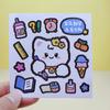Pegatinas Lindas Creativas de Oso para Taza de Agua Aislada Pegatinas Hechas a Mano para Manualidades DIY para Niños Pegatinas Decorativas para Funda de Teléfono Móvil y Libro