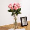 Rosa de imitación, regalo único de San Valentín, rosa de montaña nevada, flor de seda, decoración para boda, sala de estar, arreglo floral falso decorativo
