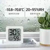 Termómetro Mini de Alta Precisión para el Hogar Digital de Pared para Habitación de Bebé Termómetro para Refrigerador Higrómetro de Temperatura Seca