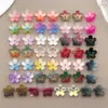 25 Tipos de Vidro Esmaltado Degradê de 10mm Flores de Flor de Cerejeira de Cinco Pétalas Materiais para Acessórios de Cabelo DIY Feitos à Mão Estilo Vintage