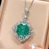 2025 Nueva Joyería Zhuangshengsheng Base de Cobre Chapado en Oro Simulada Verde Para Milenio Conjunto Elegante Piedra Principal 16-10m