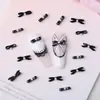 Accesorios de Uñas de Moda: Decoraciones de Zapatilla de Ballet con Lazo Rosa Dulce, Piezas de Decoración 3D de Aleación para Uñas