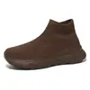 Calcetines Deportivos Casuales Versátiles de Verano Zapatos Slip-on Flyknit Malla de Papá Pies Cómodos que No se Cansan Zapatos para Hombre