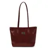 Bolsa Popular de Grande Capacidade para Mulheres 2025 Novo Estilo Simples e Versátil Bolsa de Ombro de Axila Bolsa Tote Casual para Trabalho e Dia a Dia
