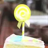 Nuevo adorno de piruleta de bola de lentejuelas con lazo de celebridad en línea, adorno para pastel de cumpleaños, decoración creativa para mesa de postres de fiesta