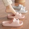 Pantuflas de Oso de Dibujos Animados para Mujer de Suela Gruesa para Interior del Hogar Antideslizantes para Baño Ducha para Hombre Verano Pantuflas de Pareja