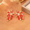 Brincos Ankora Red Oil-Drip Zircon Fireworks, Luxo Leve, Moda de Alto Padrão, Brincos Elegantes e Versáteis para o Dia a Dia