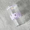 Taza de Hielo Triturado de Verano Estilo Coreano Ins Creativa Celebridad de Internet Taza de Agua Corazón de Chica Gran Capacidad con Popote y Tapa Deslumbrante Taza de Agua
