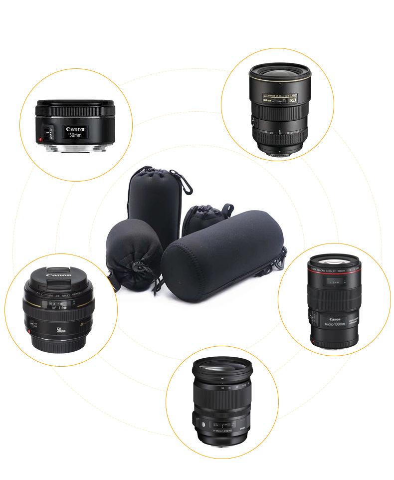 3MM潜水料相机镜头套减震保护套镜头筒四件套相机镜头套源头厂家