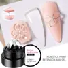 Gel para extensión de uñas en lata, esculpido y modelado sólido, sin necesidad de forma de papel, no pegajoso, parches de extensión de uñas rápidos