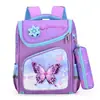 Mochila escolar transfronteiriça conjunto de duas peças alunos do ensino fundamental comércio exterior 3D casca dura integrada desenho animado mochila infantil