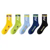 Calcetines para Niños Primavera y Otoño Algodón Puro Calcetines de Algodón de Caña Media para Niños, Adolescentes y Niños Mayores, Calcetines Deportivos Desodorantes Absorbentes de Sudor para Niños