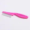 Peine para mascotas transfronterizo, peine para pulgas de gato, peine para pulgas de perro, peine para quitar pelo, peine de plástico de dientes finos, peine de aguja de acero, peine para gato