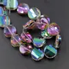 Accesorios para joyería hechos a mano DIY cuentas de vidrio de cristal con forma de presión de agujero mediano colgante 20MM ojo de buey cuentas sueltas venta al por mayor