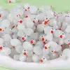 Pato Luminoso Estéreo de Resina Animal Lindo DIY Funda para Teléfono Móvil Micro Paisaje Casa de Juegos para Niños Adornos Decorativos