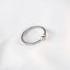 Anillo pequeño en forma de corazón Banyan Tree Plata S925 Chapado en Oro de 14K Edición Coreana Anillo Simple Combinable Super Lindo Delicado para Mujer