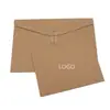 350g Saco de Informação em Papel Kraft Espesso Saco Envelope Grande Saco para Documentos Pasta de Contrato Impressão em Cartão de Papel Rígido