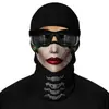Máscara de Montar para Motocicleta al Aire Libre Cubierta Facial 3D Sudadera Deportiva Sombrero a Prueba de Polvo y Frío Forro de Casco Resistente al Viento