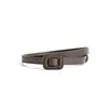 Novo Cinto Fino Estilo Coreano Simples Retrô Duas Camadas Couro Bovino Pequeno Ocidental Decorativo Fino Cinto Moda Feminina Versátil Faixa de Cintura