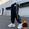 Pantalones deportivos para niños pantalones para niños pantalones casuales otoño e invierno con forro polar grueso pantalones para niños medianos y grandes venta al por mayor entrega de una pieza