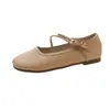 Bailarinas de suela blanda estilo francés para mujer, nueva colección verano y otoño 2026, elegantes y versátiles, perfectas con vestidos, mocasines de tacón bajo