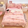 Manta com tema de menina KT, feita de macio fleece de leite, espessa para aquecer, manta de lã de cordeiro, xale, manta para cochilo no escritório, manta de sofá