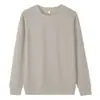 Moletom gola careca com forro de fleece 420g para o Inverno 2026 na mesma cor para homens e mulheres, plus size, corte solto, modelagem que afina, à prova de frio, adequado para uso ao ar livre