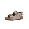 Sandalias para Niñas 2026 Lunares Verano Zapatos Infantiles Sandalias Romanas de Corcho para Niñas Zapatos Casuales de Playa para Niños
