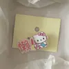 Pinza para el pelo de gato con texto de colores dulces peculiar, estilo dulce japonés versátil para niña, pinza de pico de pato lateral, pasador, accesorio para el pelo