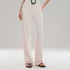 Pantalones de Pierna Recta de Cintura Alta Perezosos para Mujer Pantalones de Pierna Ancha Otoño Invierno Alta Elasticidad Cordón Deporte al Aire Libre Casual Fitness Correr Yoga