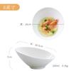Comida Ocidental Boca Redonda Inclinada Frutas Domésticas Salah Tigela Balde Tigela de Sopa Tigela de Sobremesa Tigela de Sorvete Tigela de Pratos Pequenos Restaurante Porcelana