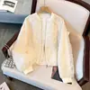 Chaqueta fina de encaje hecha a medida, extremadamente hermosa para mujer, nuevo modelo de principios de otoño 2026, absolutamente preciosa, hermosa, única, con bordado elaborado