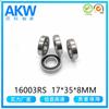 Los fabricantes de Cixi suministran rodamiento británico 16003RS 17*35 * 8MM rodamiento reductor de motor para juguetes infantiles