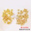 Chapado en Cobre Oro Verdadero 18K/14K Silicona Ajustables Posicionamiento Cuentas diy Hecho a Mano Collar Pulsera Joyería Accesorios