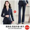 Venta al por mayor transfronteriza otoño e invierno 2026 chaqueta blazer de manga larga para mujer traje de vestimenta profesional con pantalones de pierna ancha conjunto de dos piezas para mujer