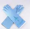 Guantes Multicolores Transfronterizos de la Princesa Elsa de Frozen Accesorios de Cosplay Guantes de Satén