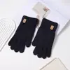 Novas Luvas Masculinas Quentes de Inverno com Tela de Toque Espessadas à Prova de Frio Luvas de Lã Tricotada Quentes Prontas para Venda Atacado Prova de Frio