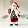 Éxito Transfronterizo: Hong Kong Amor Papá Noel De Pie y Abrazando un Árbol Figura de Madera Adorno Decoración de Escritorio Navideña