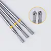 Prego pequeno de liga com cabeça chata e dentes cabeça de esmalte cabeça chata dente aberto empurrar ferramenta de unha de fachada aço de tungstênio broca removedora de unha