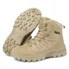 Nuevas botas tácticas de gran tamaño para exteriores, botas de desierto, botas de combate para hombres, zapatos de senderismo para entrenamiento al aire libre, zapatos de senderismo con plataforma