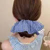 Scrunchie de Malla de Tela Estilo Coreano con Cerezas Nueva Moda Sencillo Versátil Lazo para el Cabello Moño Coleta Alta Cuerda para el Cabello