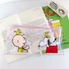 Bolsa cosmética transparente fofa com estampa de frutas, bolsa de armazenamento portátil para mulheres, impermeável, bolsa para presente, estojo de lápis, pvc jelly transparente