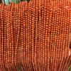 Contas de ângulo vermelho sul de 2 mm esculpidas contas redondas cordão mini contas finas contas de pedras preciosas mini contas