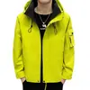 Chaqueta con capucha para hombre de Primavera y Otoño, Chaqueta Casual Versátil de Trabajo de Moda, Cortavientos Deportivo Simple de Moda para Exteriores