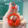 Chaveiro Colorido de Acrílico Doce 3D para Fone de Ouvido Pingente Pequeno Simples Pingente DIY para Corrente de Celular Pingente para Mochila