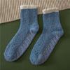 Calcetines Pantufla Antideslizantes con Agarre para el Hogar para Mujer Calcetines de Terciopelo Coral de Felpa para Mujer Calcetines para el Suelo Calcetines para Dormir Transfronterizos Amazon