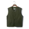 Chaleco casual de algodón grueso extra grande chaleco de papá chaleco casual de algodón para mediana edad y ancianos hombres delgado otoño e invierno